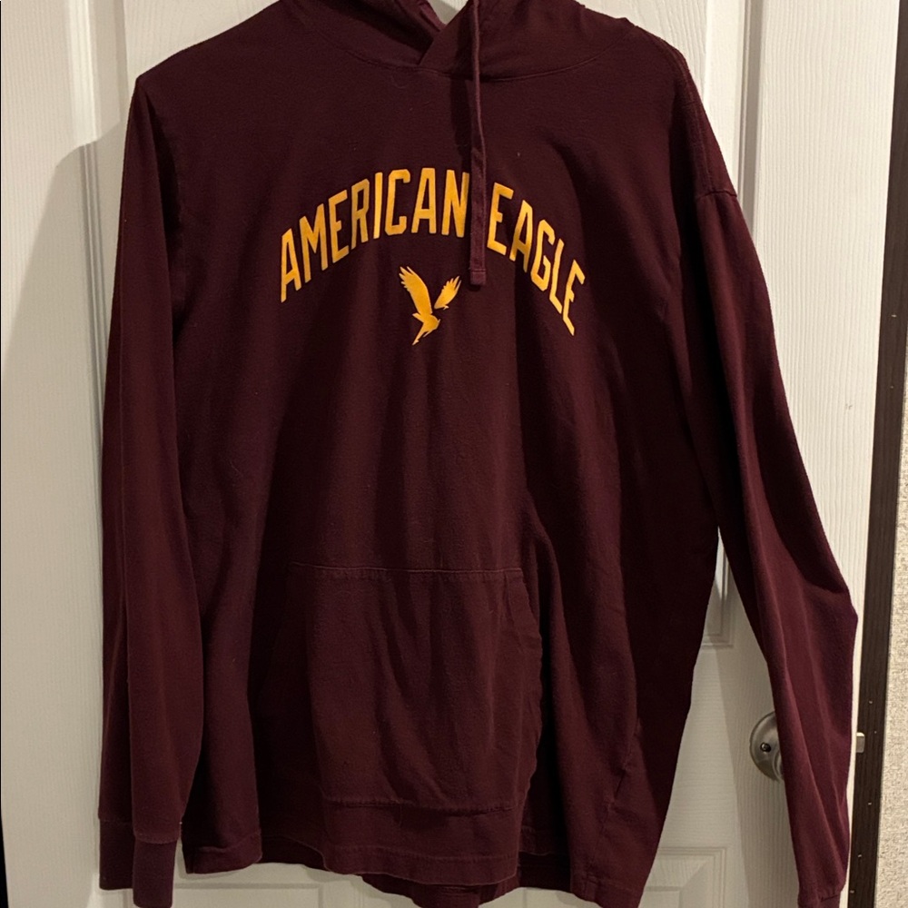 American Eagle Outfitters Burgundy Hoodie